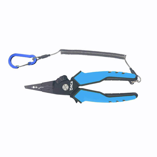 Orca Aluminium Multi-function Fishing Pliers Blue