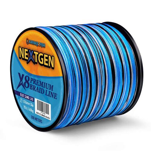 NextGen X8 Premium Braided Line Blue Camo 4.5KG