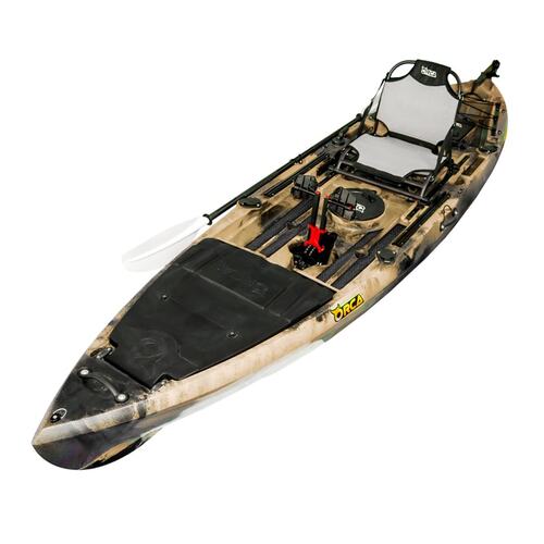 Kronos Foot Pedal Pro Fish Kayak Package with Max-Drive - Sahara [Newcastle]